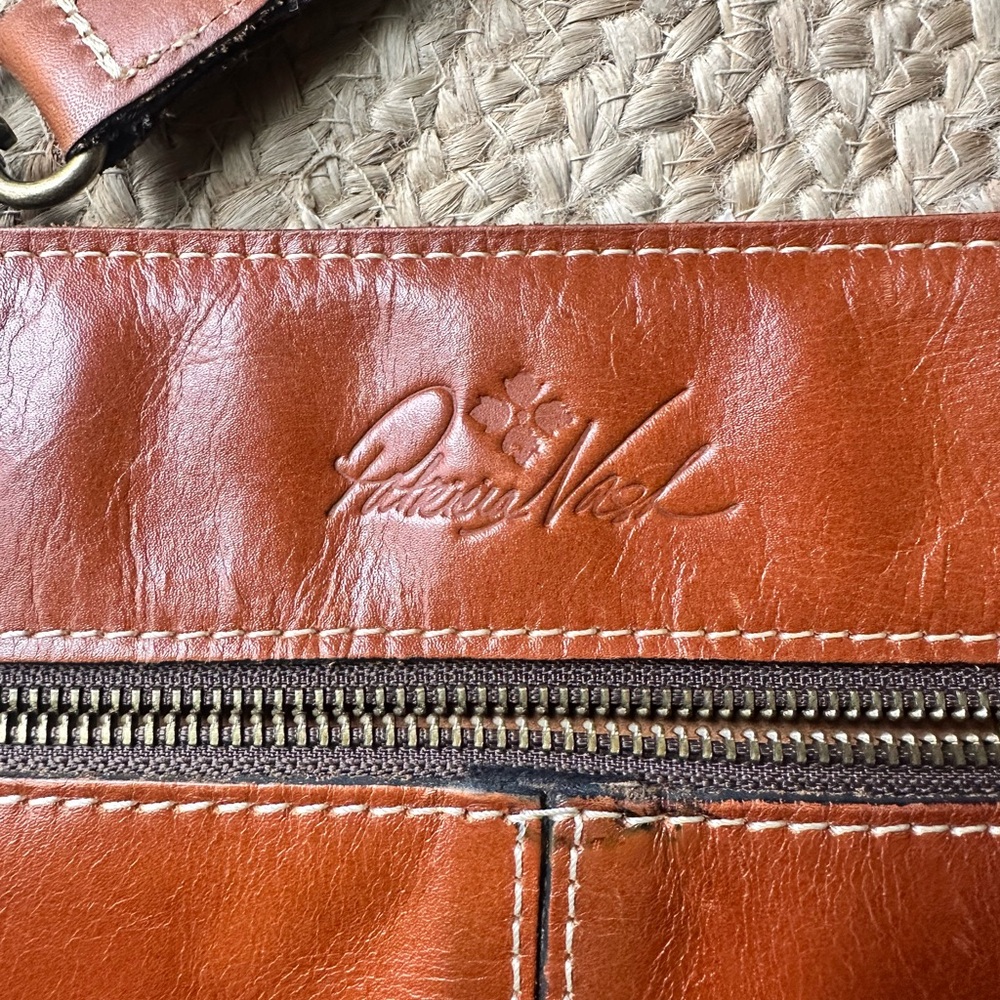 Patricia Nash Leather Crossbody Bag - Chestnut Brown - Picture 4 of 12